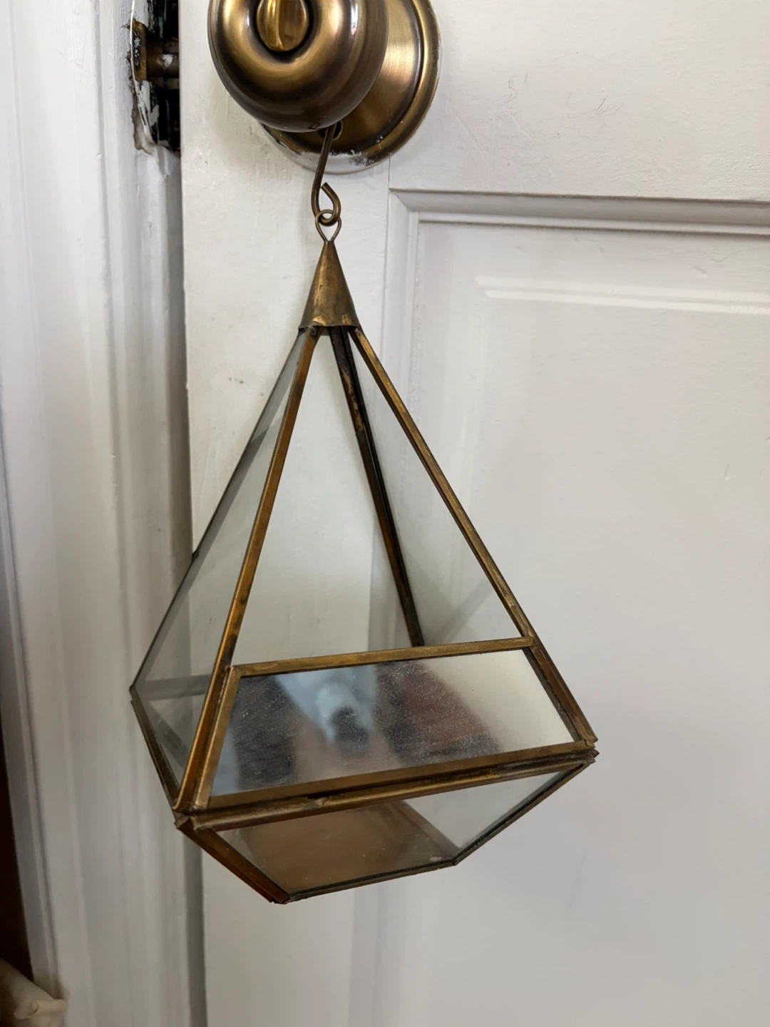 Hanging Geometric Terrarium Lantern - photo 2