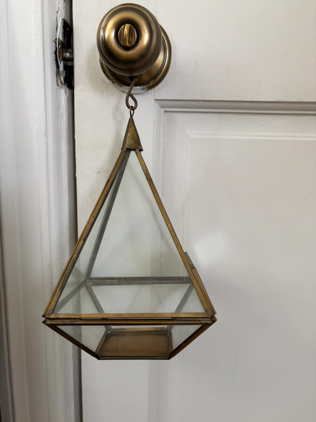 Hanging Geometric Terrarium Lantern