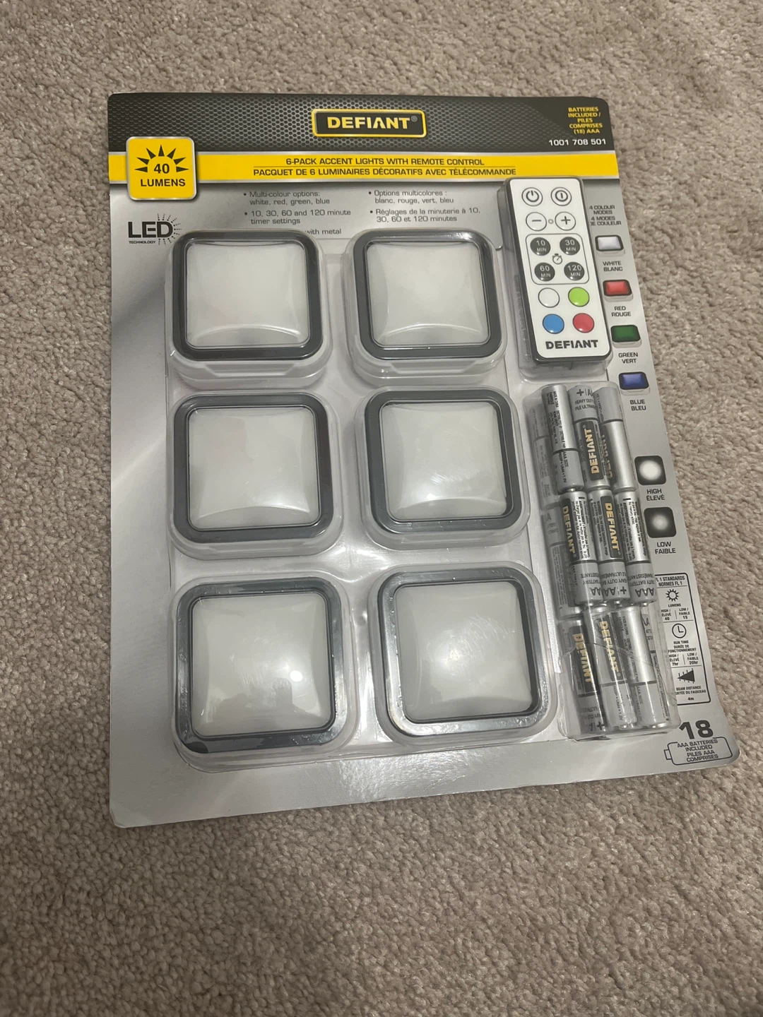 Defiant 6 Pack LED Decorative Lights with Remote Control