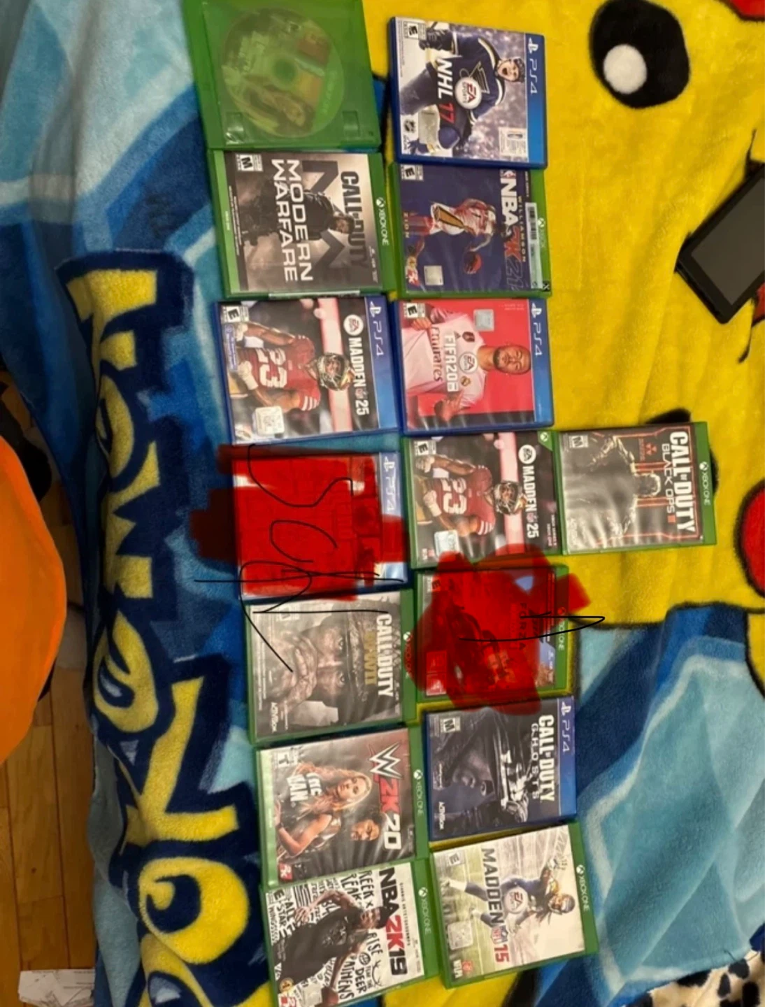 Assorted Video Games for PS4 and Xbox One