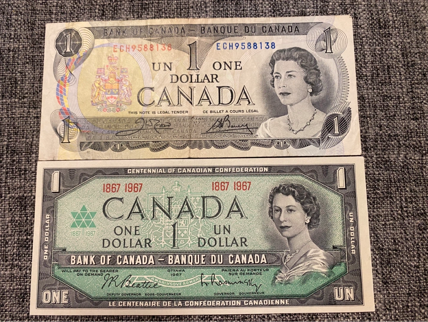 Canada 1 Dollar Banknotes - 1967 Centennial Confederation