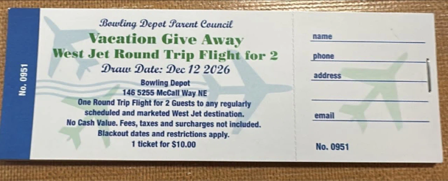West Jet Round Trip Flight for 2 - Vacation Give Away Ticket
