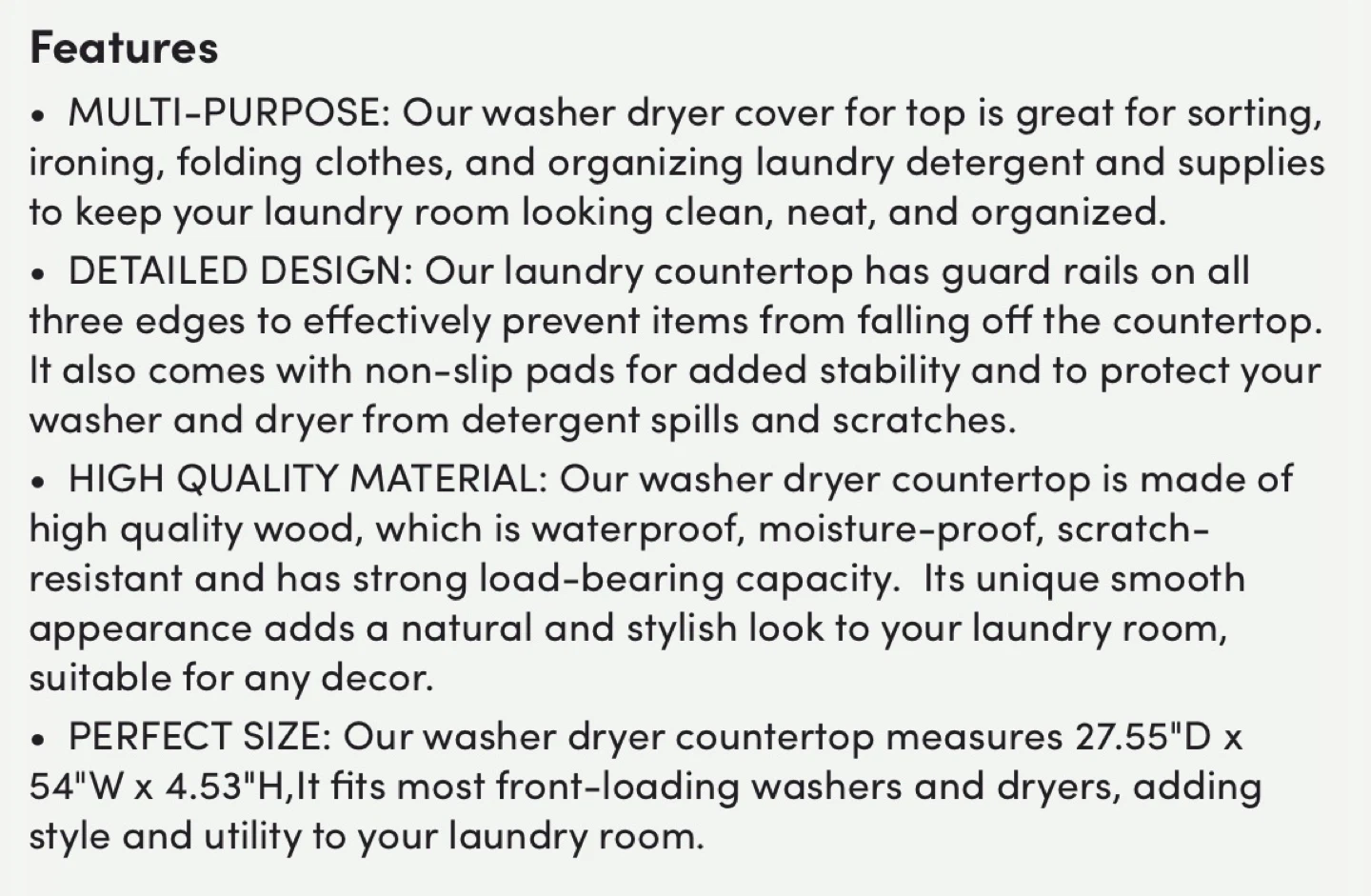 Laundry Countertop for Washer Dryer - photo 4