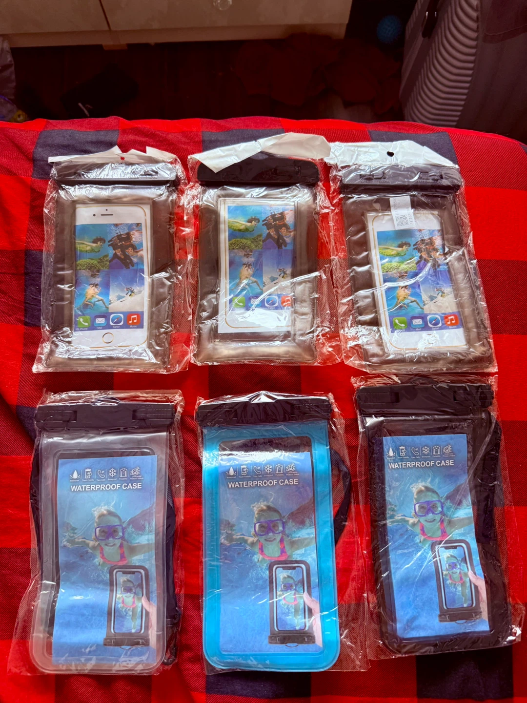 Waterproof Phone Pouches - Set of 6