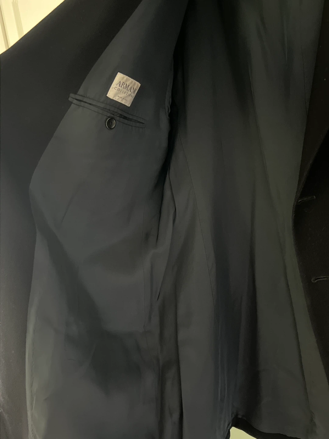 Vintage Armani Collezioni Black Blazer Jacket 46L - photo 3