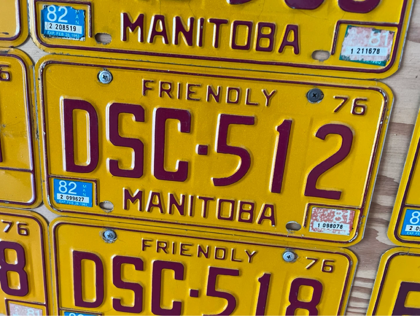 Antique 1976 License Plate