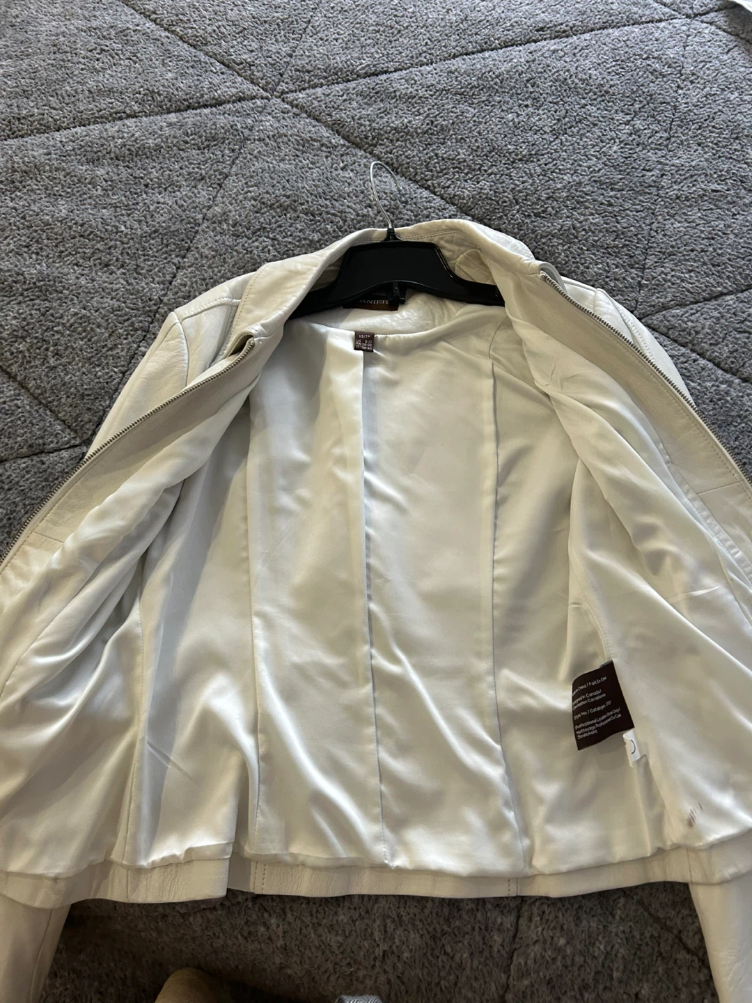 White Leather Jacket - photo 2