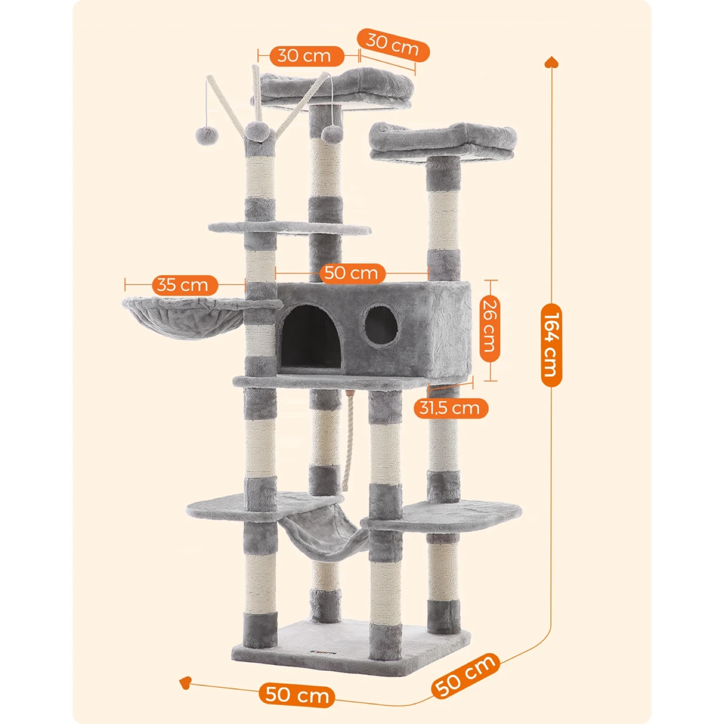 Feandria Cat Tree Tower - photo 3