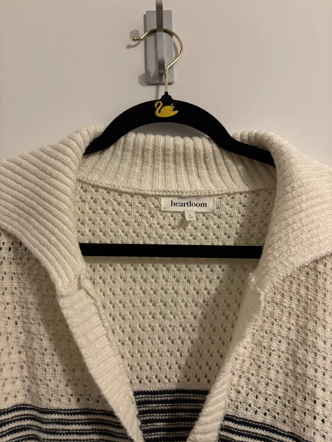 Heartloom Striped Knit Collared Sweater - photo 2