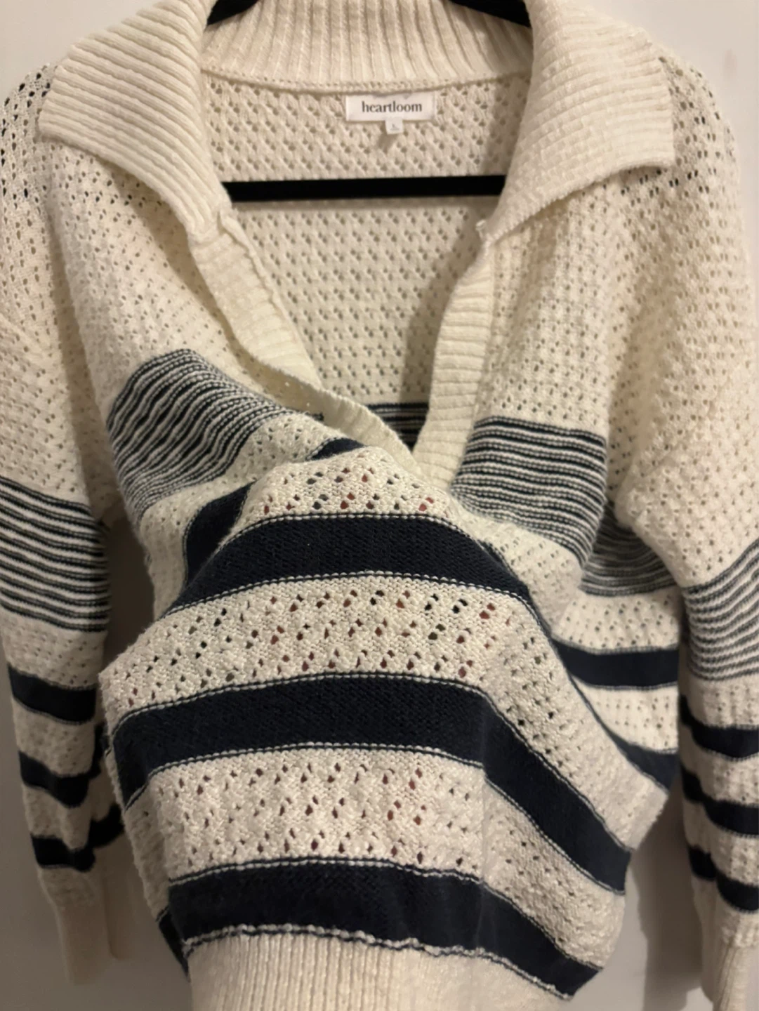 Heartloom Striped Knit Collared Sweater - photo 5