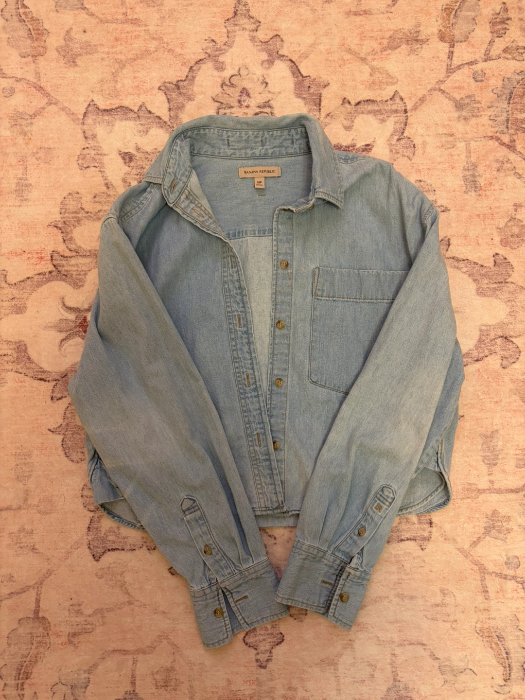 Banana Republic Light Wash Denim Top - S