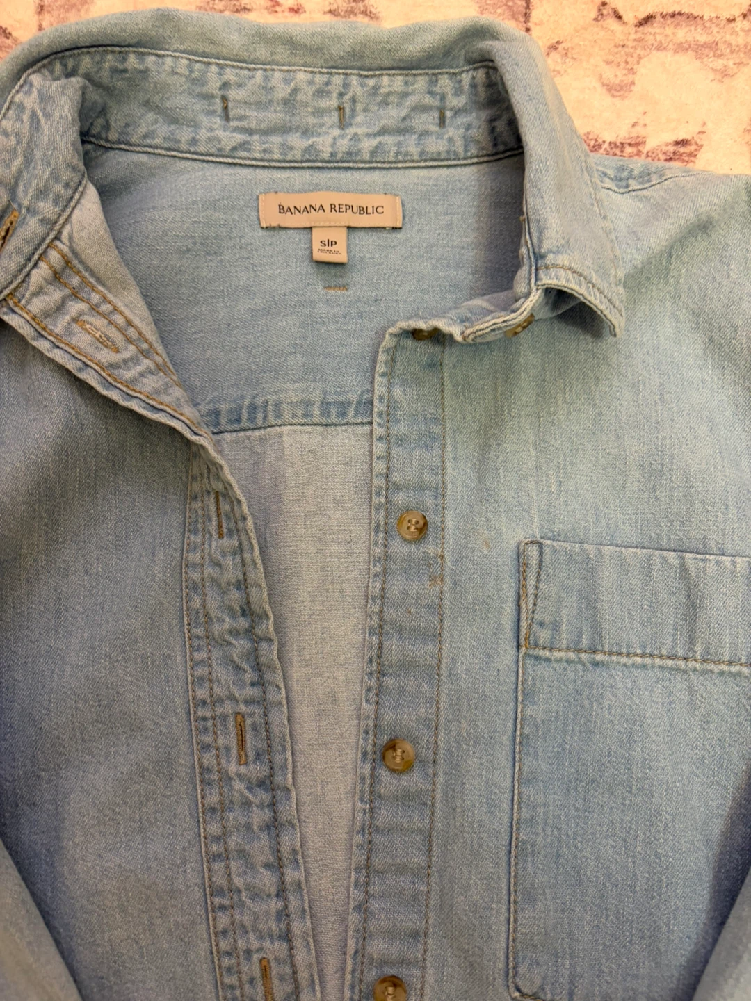 Banana Republic Light Wash Denim Top - S - photo 2