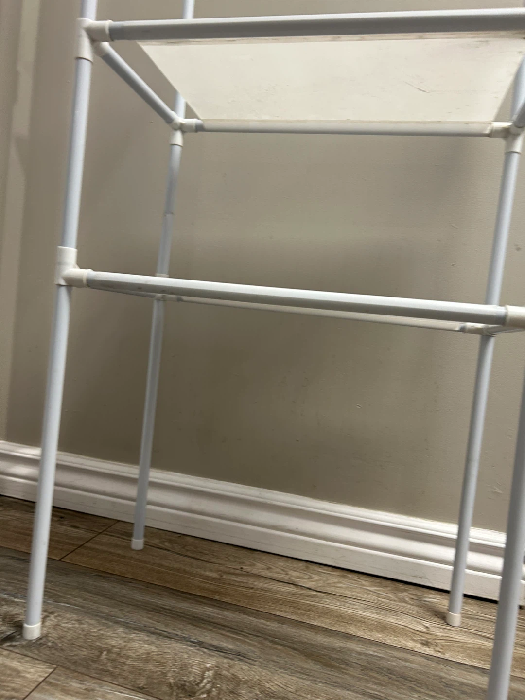 White 2-Tier Shelf Unit - photo 5