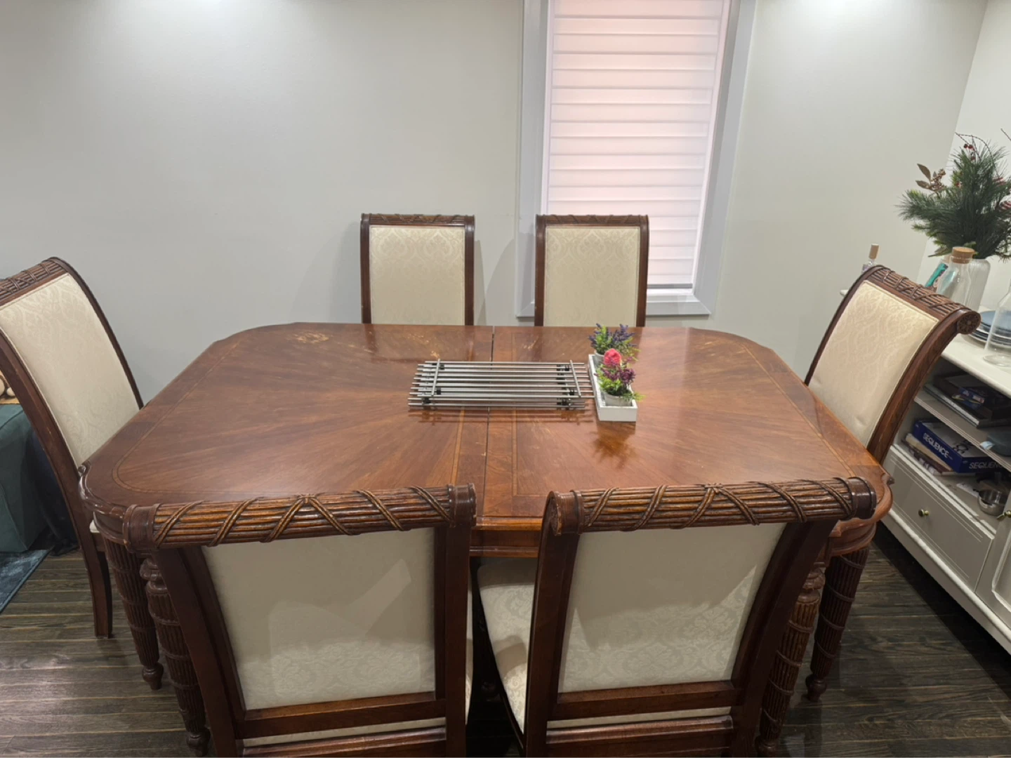 Solid Wood Dining Table Set (8 Chairs) - photo 5