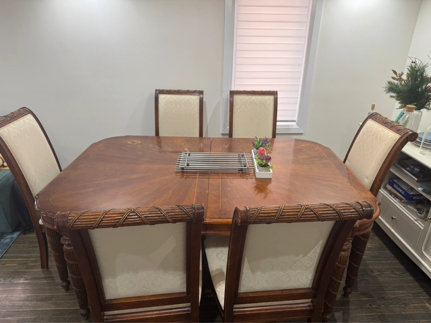 Solid Wood Dining Table Set (8 Chairs) - photo 3