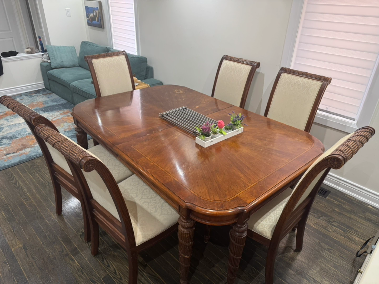 Solid Wood Dining Table Set (8 Chairs) - photo 2