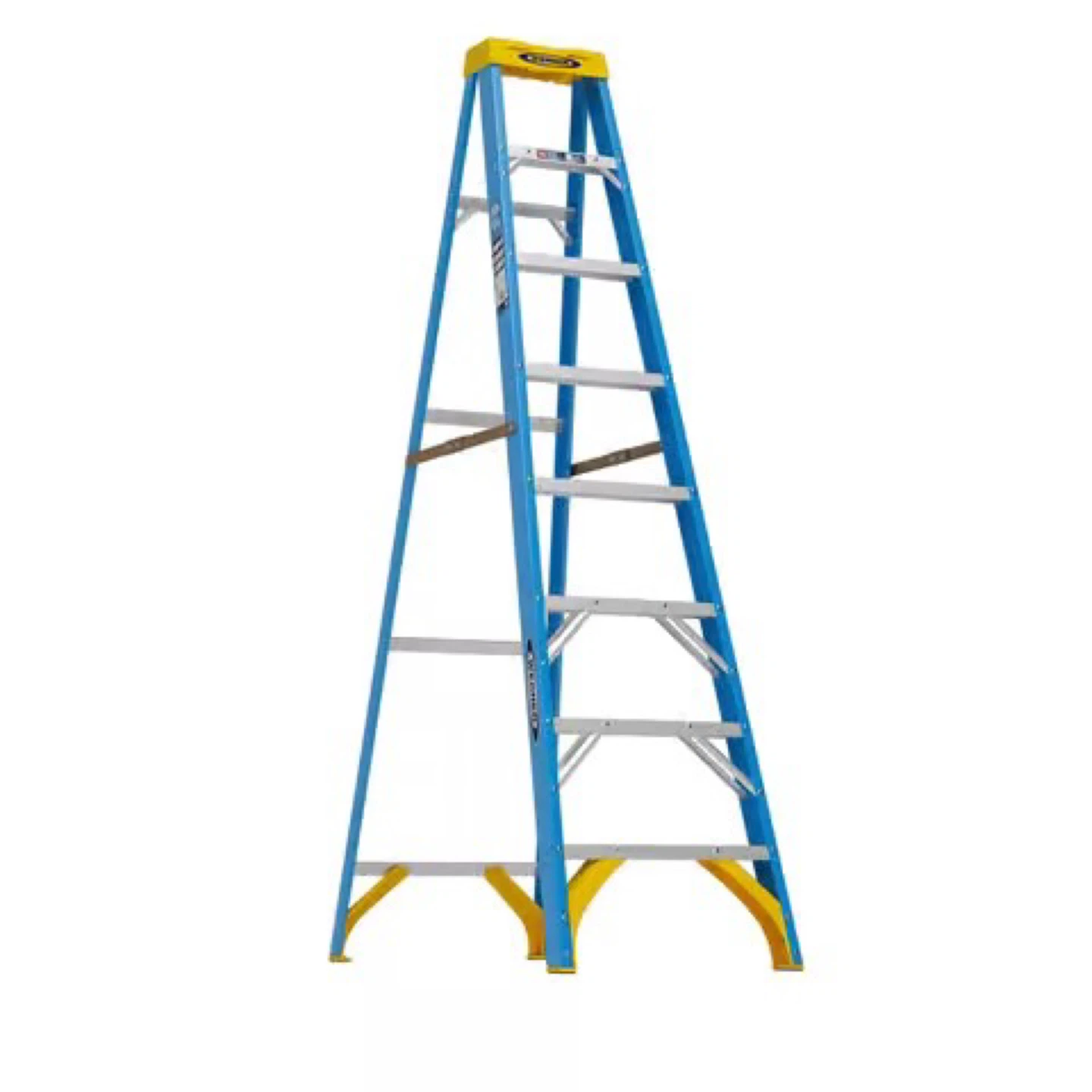 Werner 8 ft. Fiberglass Step Ladder with 250 lb. Load Capacity