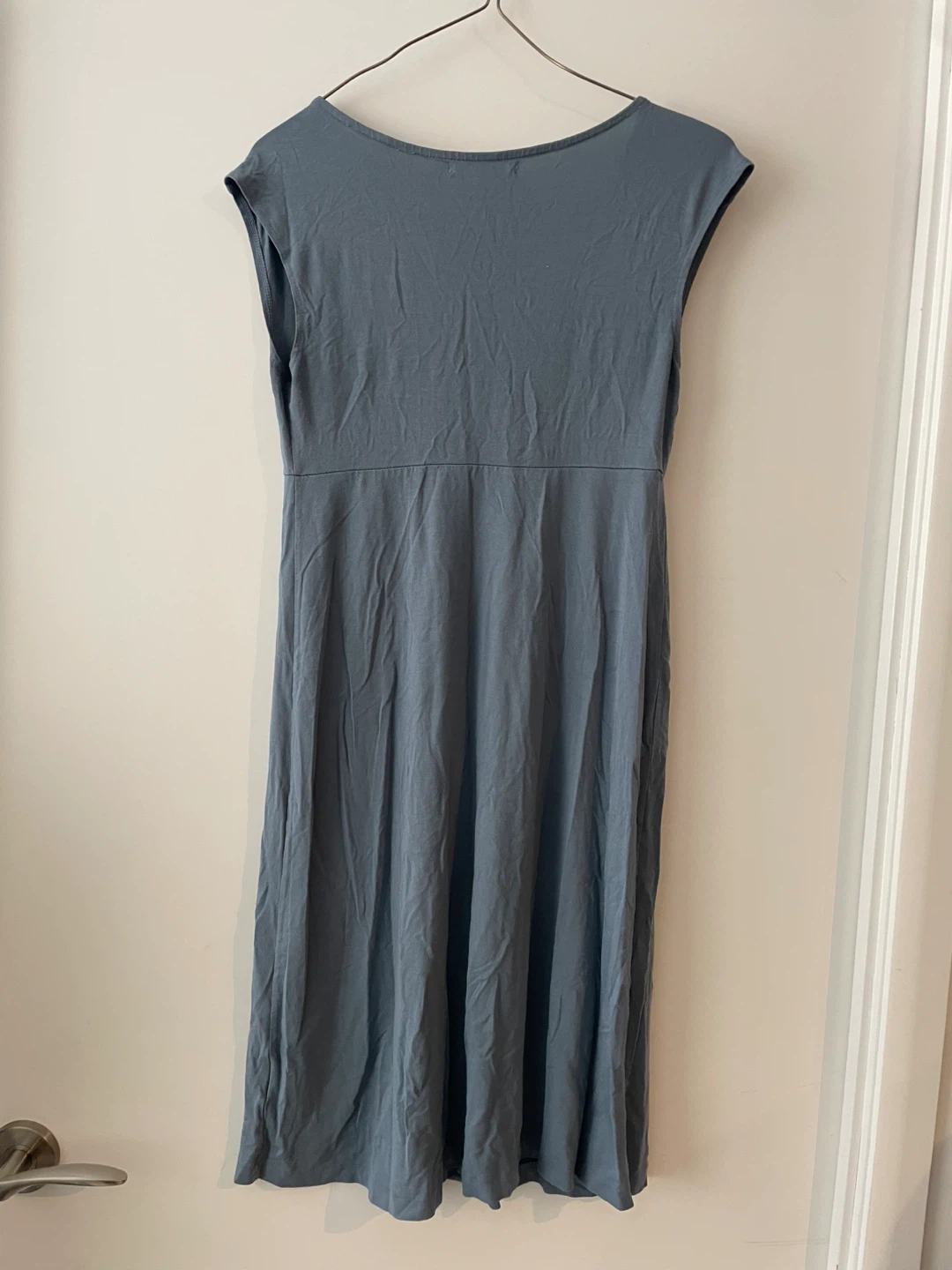 Gap Blue Sleeveless V-Neck Midi Dress - photo 3