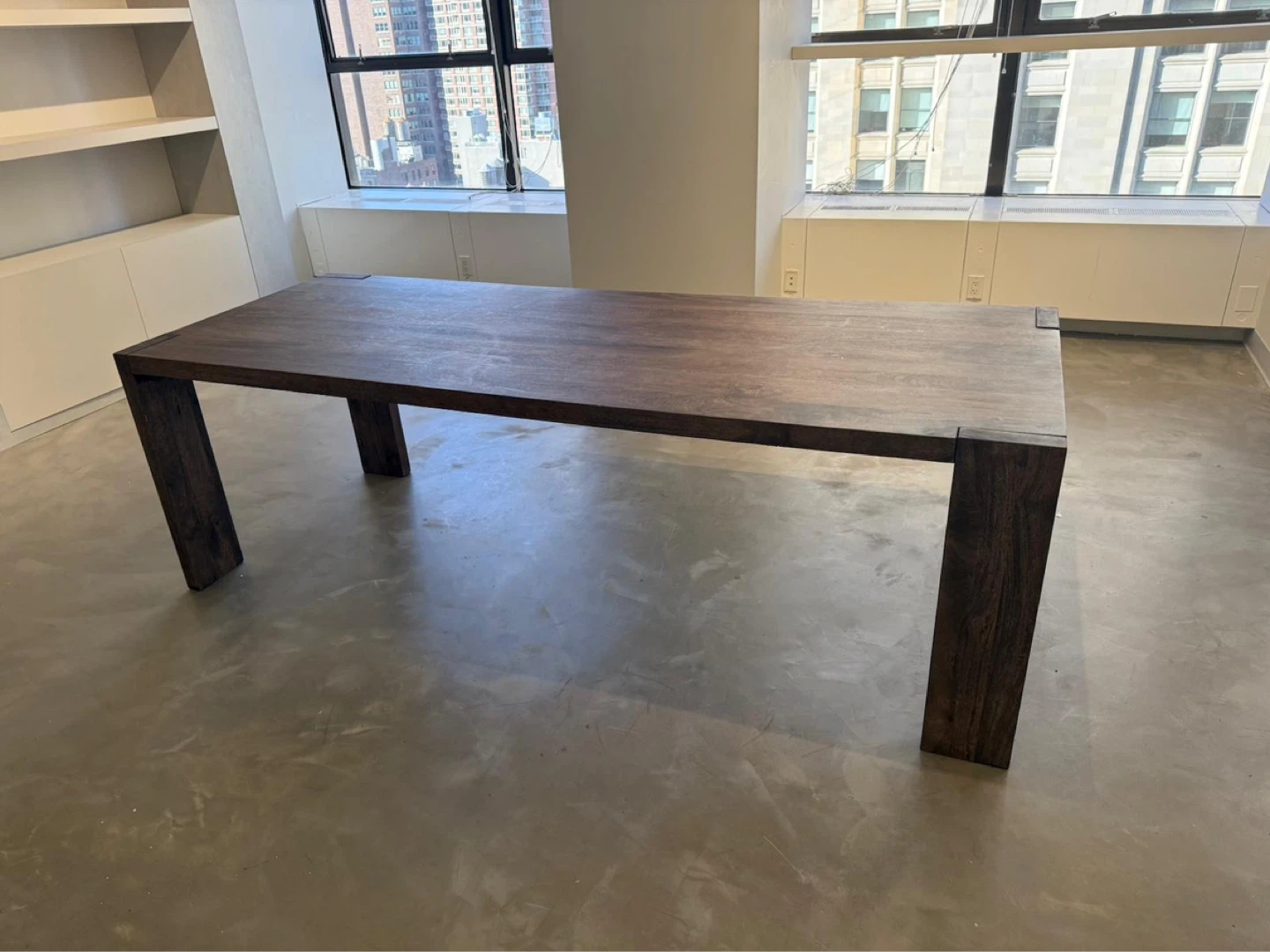Dark Wood Dining Table
