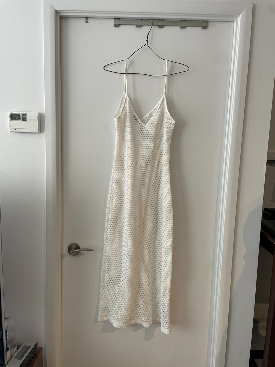 MNG White Knit Midi Dress - photo 3