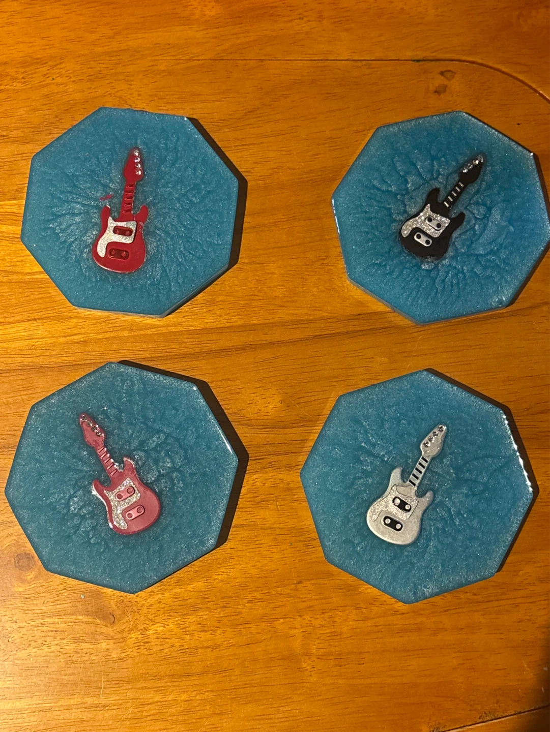 Guitar Coasters Set