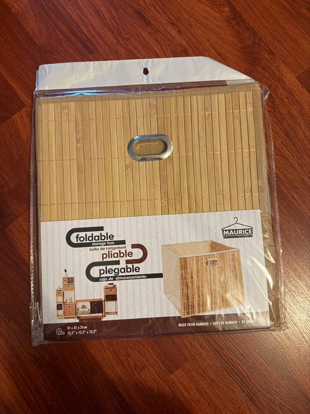 Foldable Bamboo Storage Box/Bin - photo 2