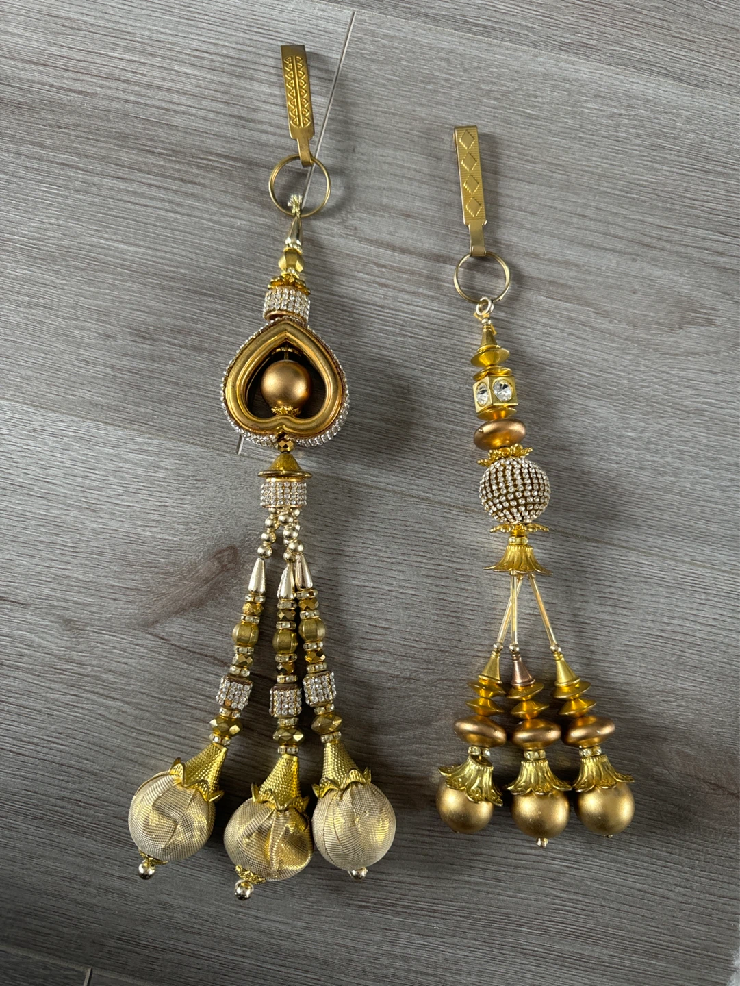 Set of 2 Gold Decorative waist jumkha