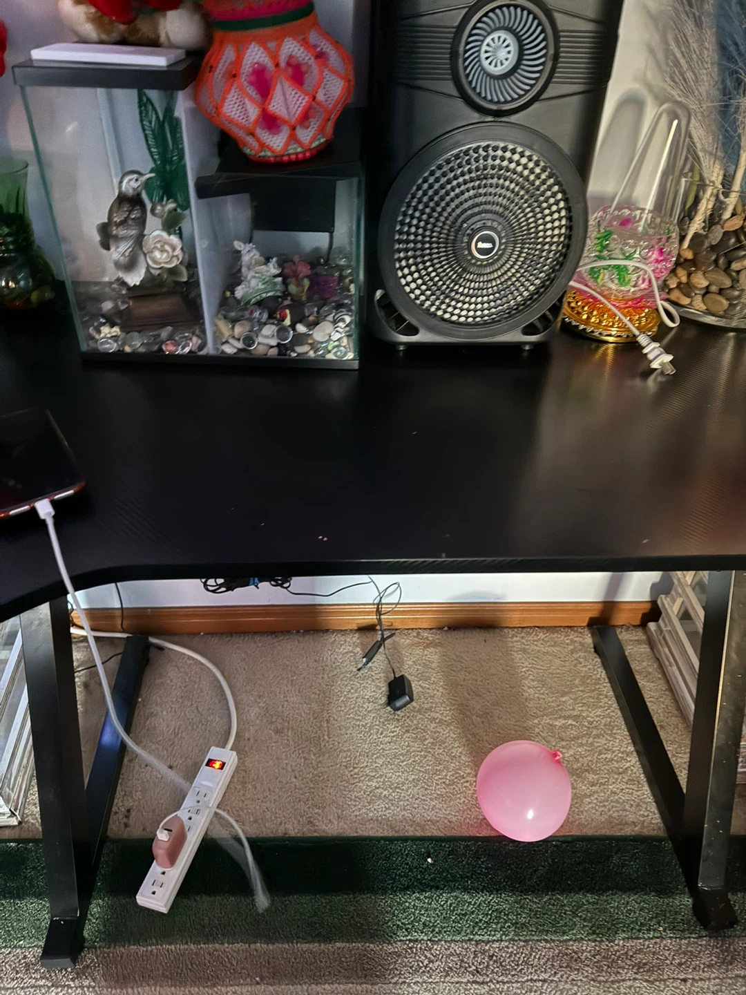 Black Standing Fan with Multiple Speeds