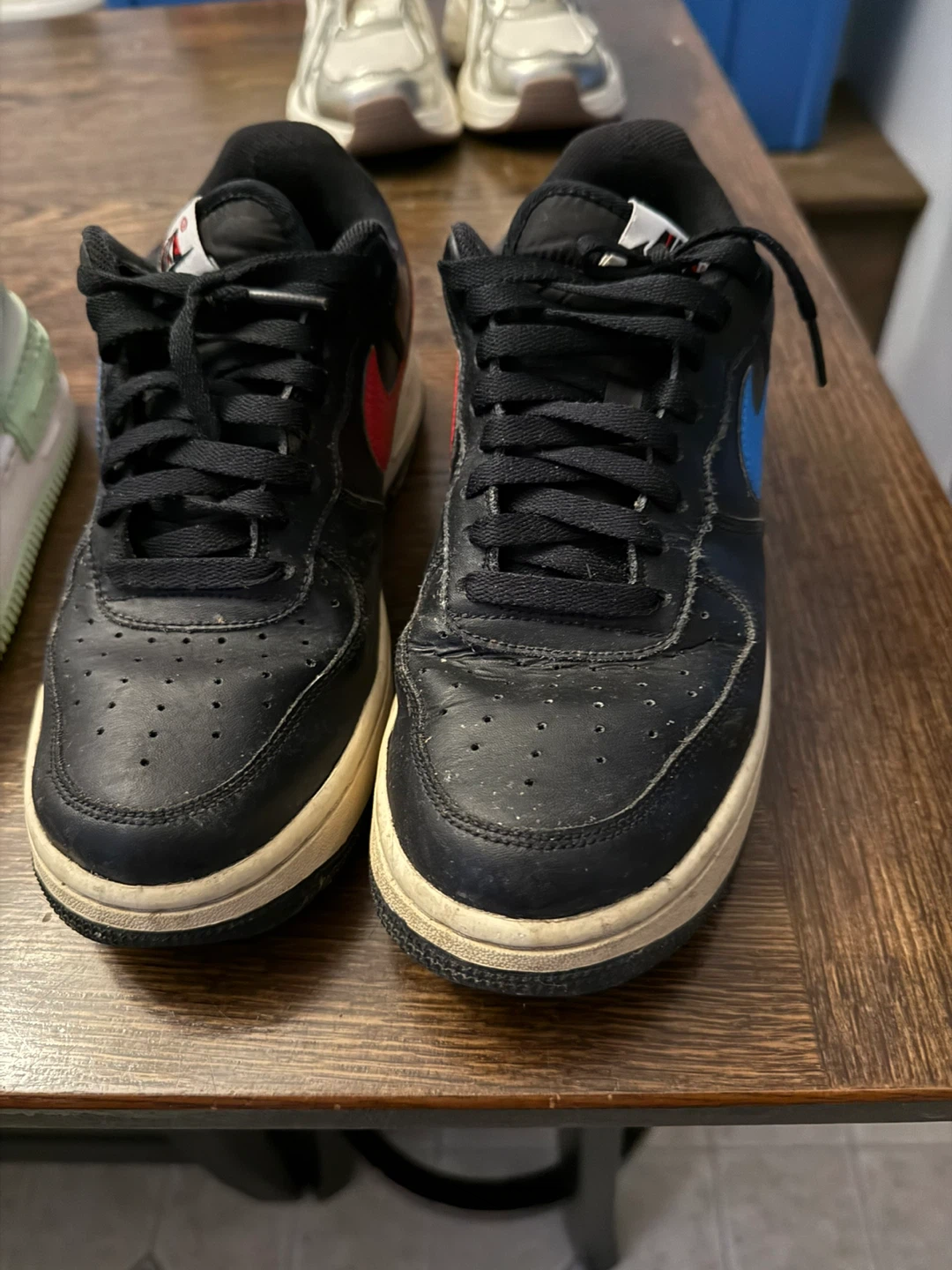 Nike Air Force 1 Low Black Red Blue
