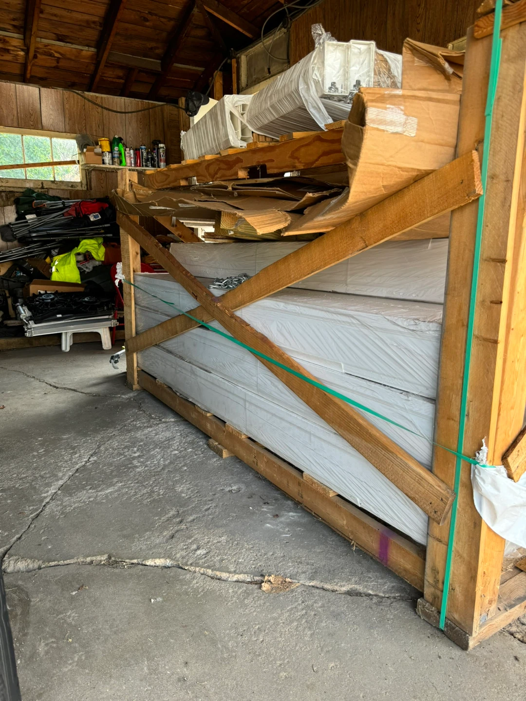 Case of 4 ft White Fluted PVC Trim Boards