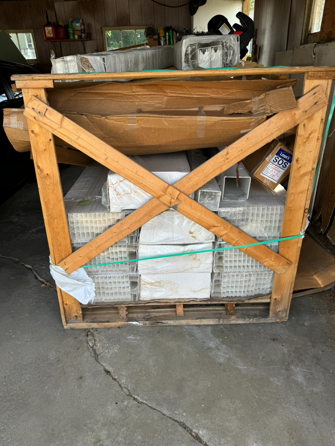 Case of 4 ft White Fluted PVC Trim Boards - photo 5