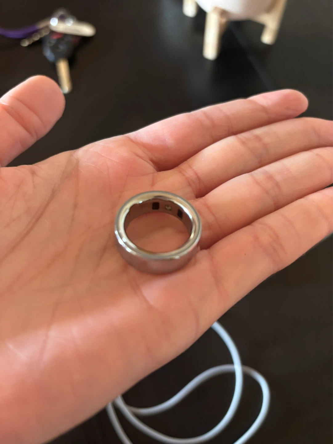 Oura Ring Gen 4 Size 8 Silver - photo 5