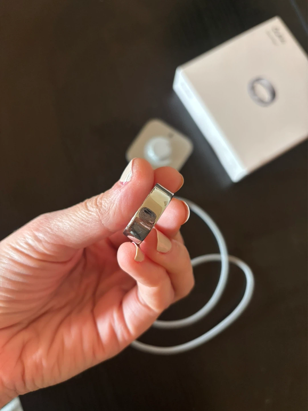 Oura Ring Gen 4 Size 8 Silver - photo 4