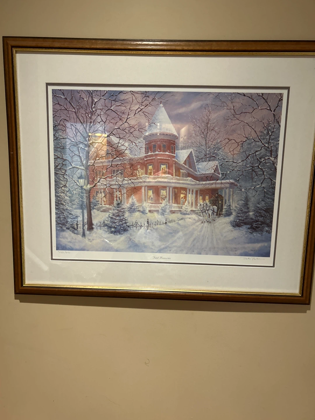 Framed "Frosty Memories" Winter Art Print - photo 2
