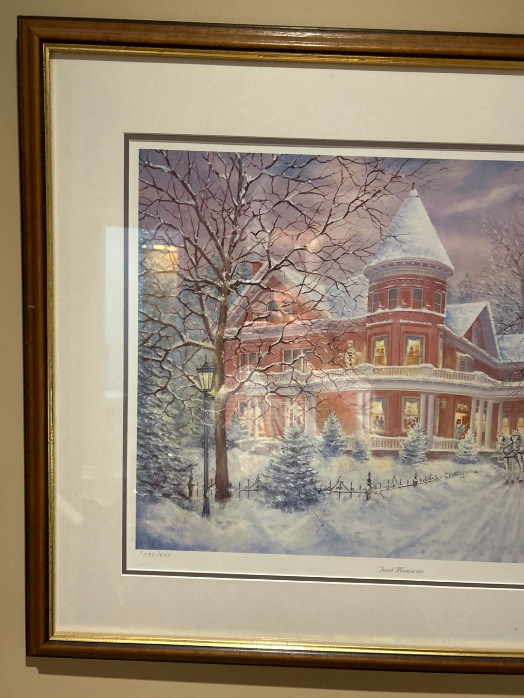 Framed "Frosty Memories" Winter Art Print - photo 3