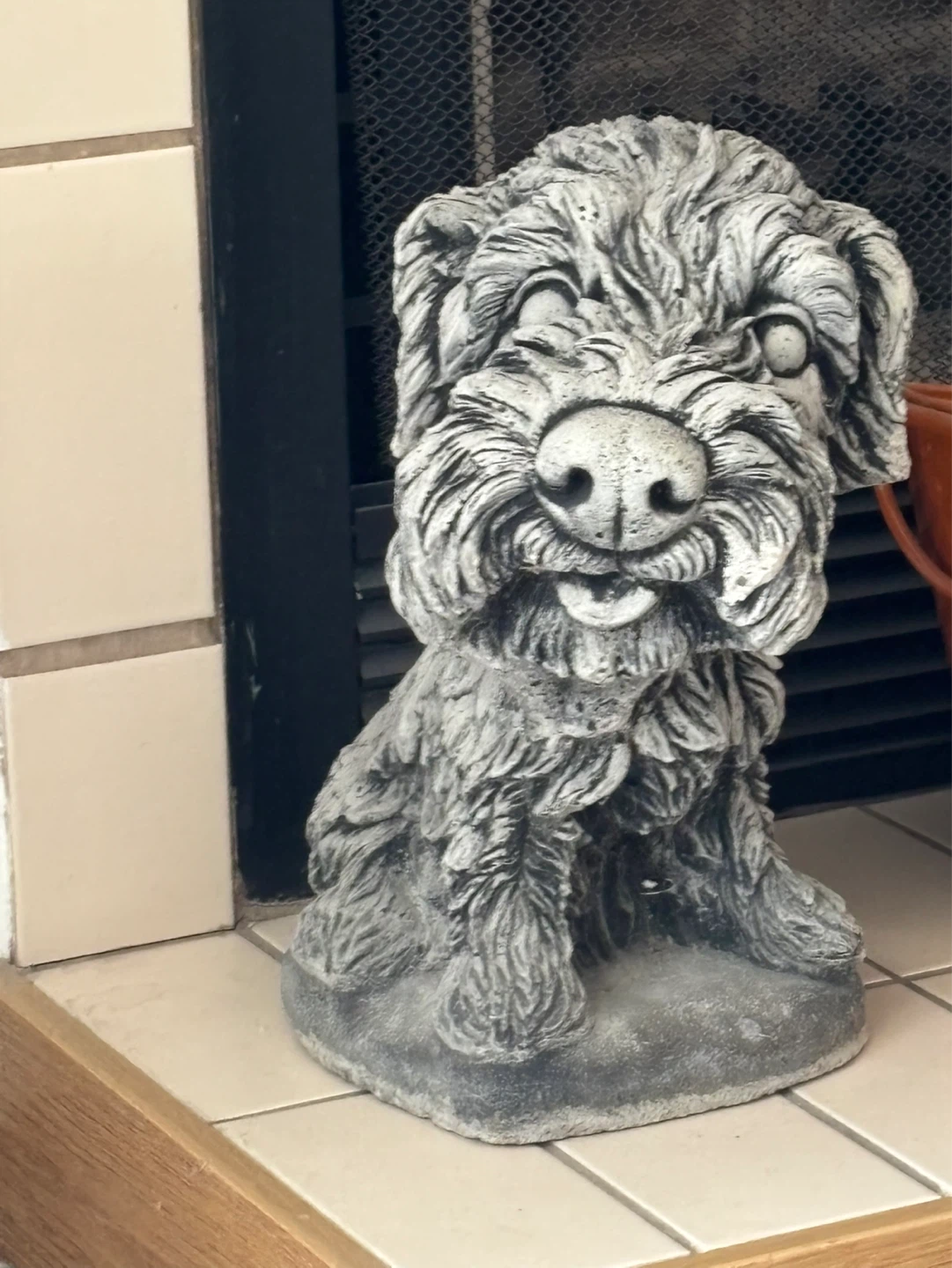 Stone Dog Garden Statue