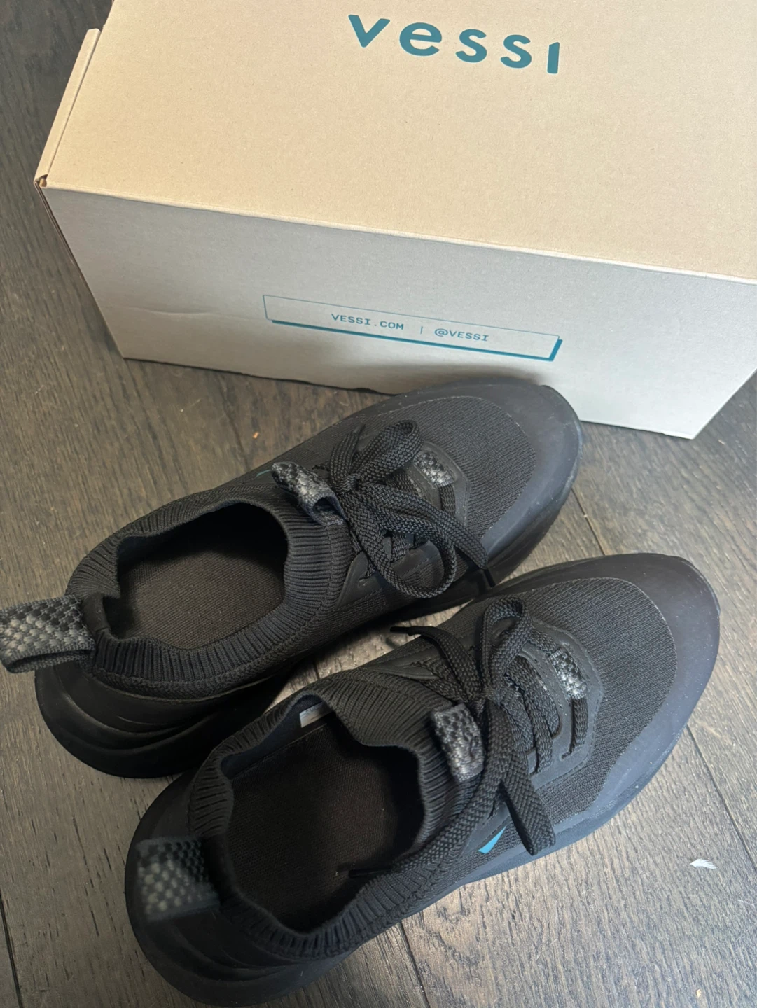 Vessi Stormburst Low Top Shoes Black Size W6 - photo 2