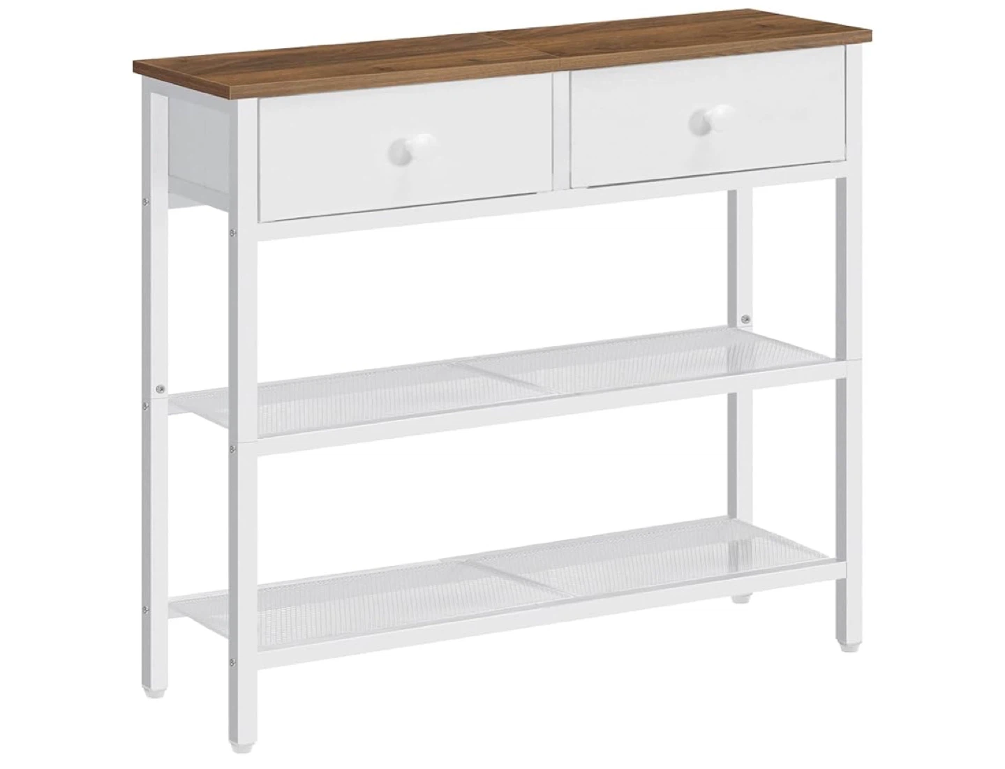 Entryway Console Table with 2 Drawers and 2 Shelves