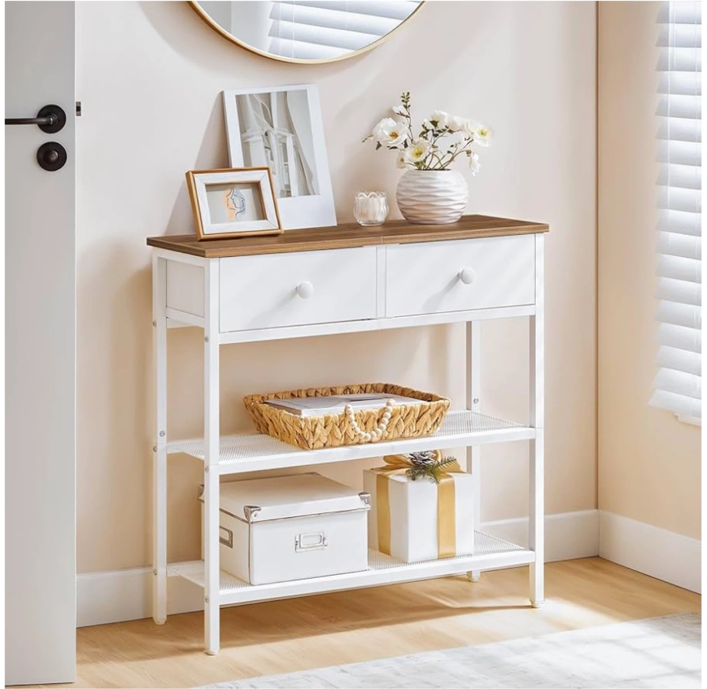 Entryway Console Table with 2 Drawers and 2 Shelves - photo 4