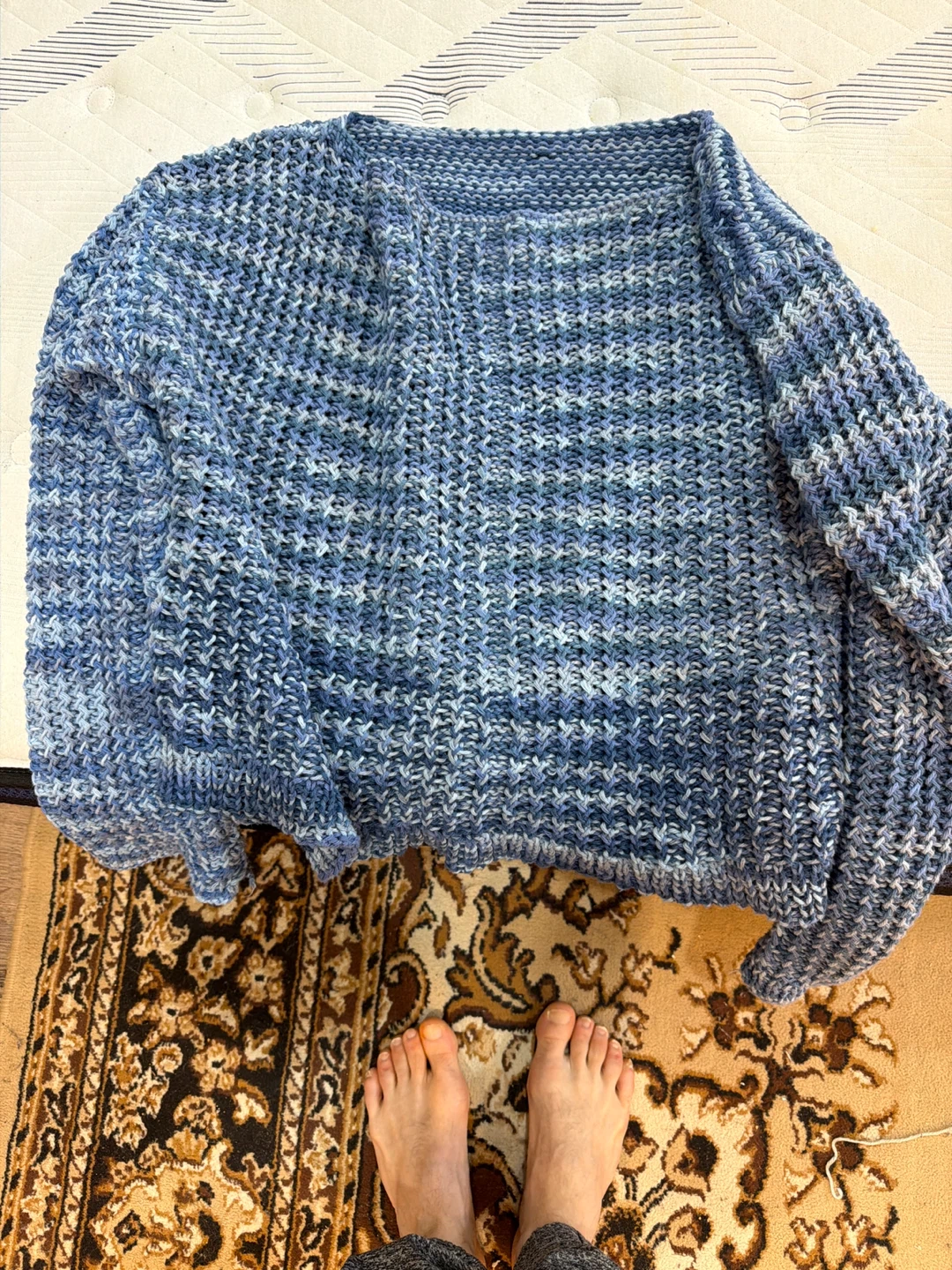 Blue Knit Sweater