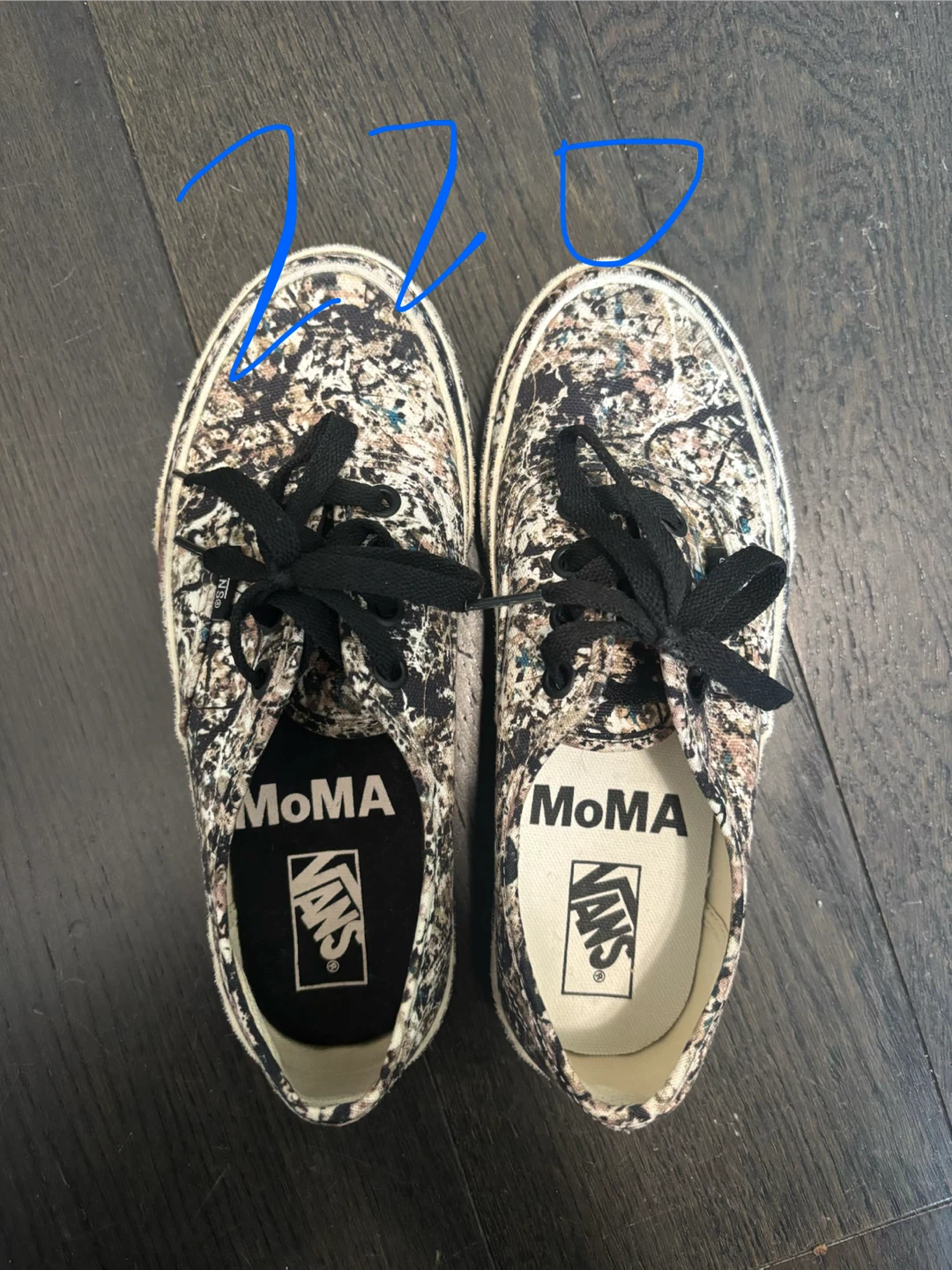 Vans MoMA Pollock Print Authentic Sneakers