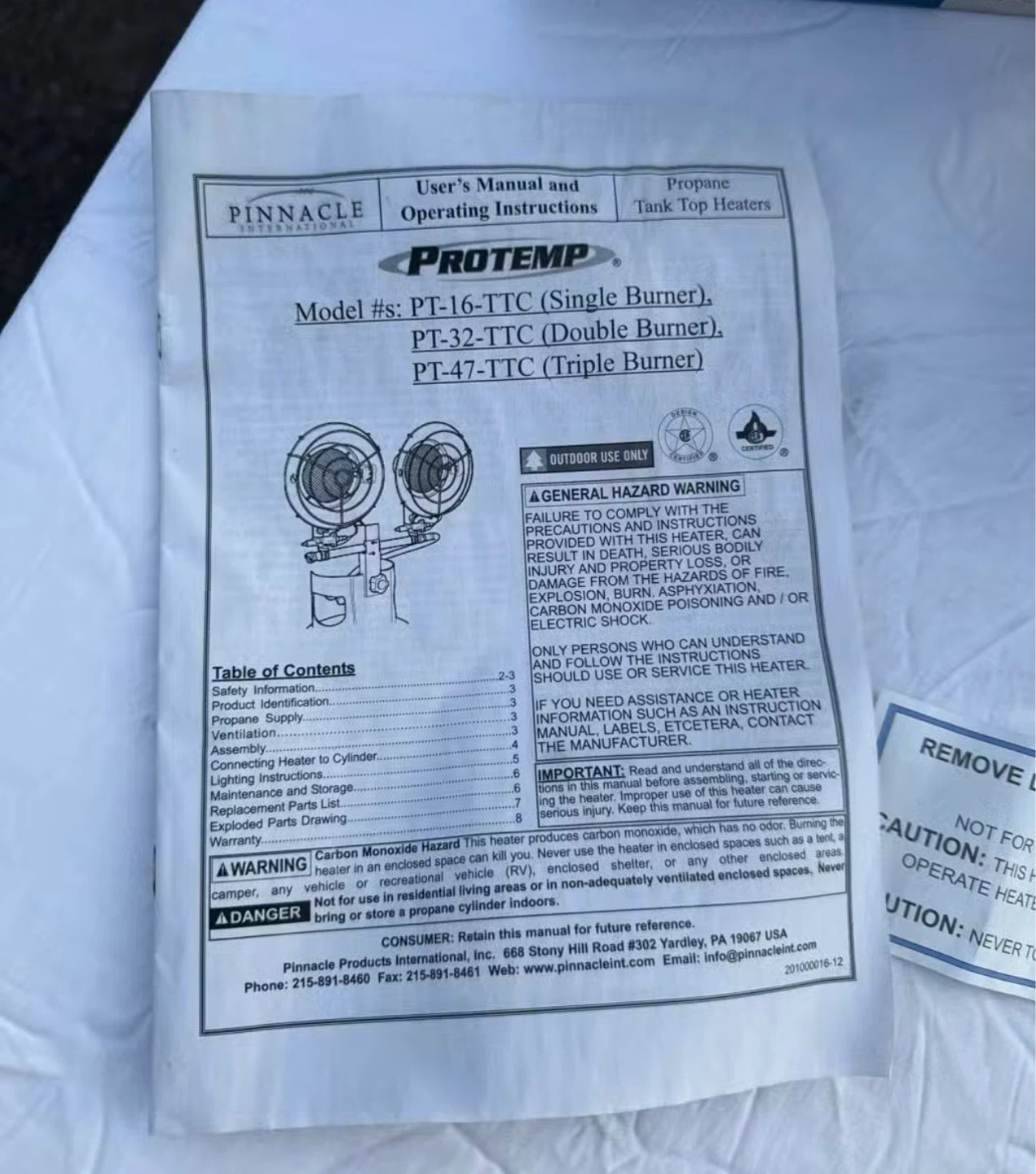 ProTemp 16,000 BTU Propane Tank Top Heater - photo 4