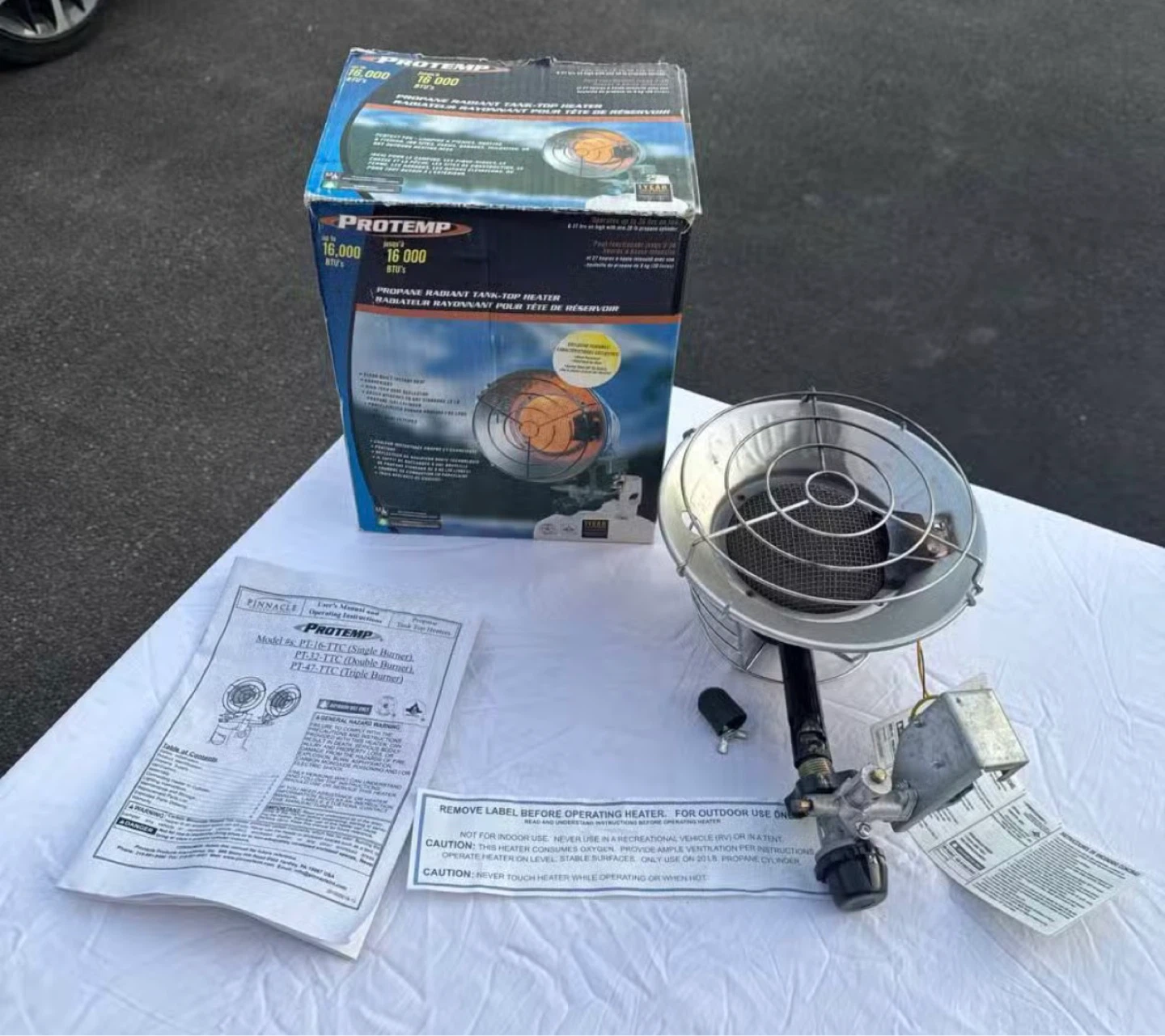 ProTemp 16,000 BTU Propane Tank Top Heater