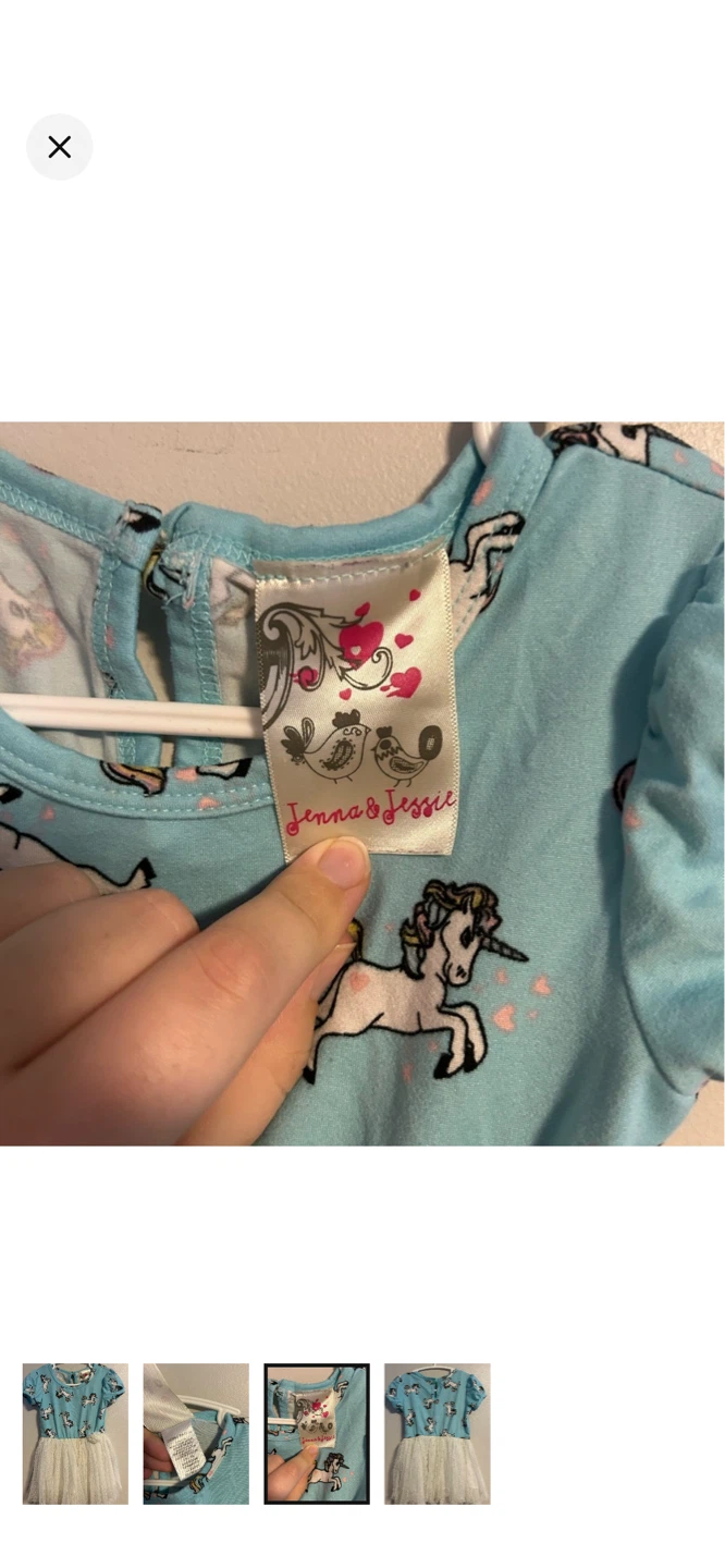 Jenna & Jessie Unicorn Tulle Dress - Size 18M - photo 3