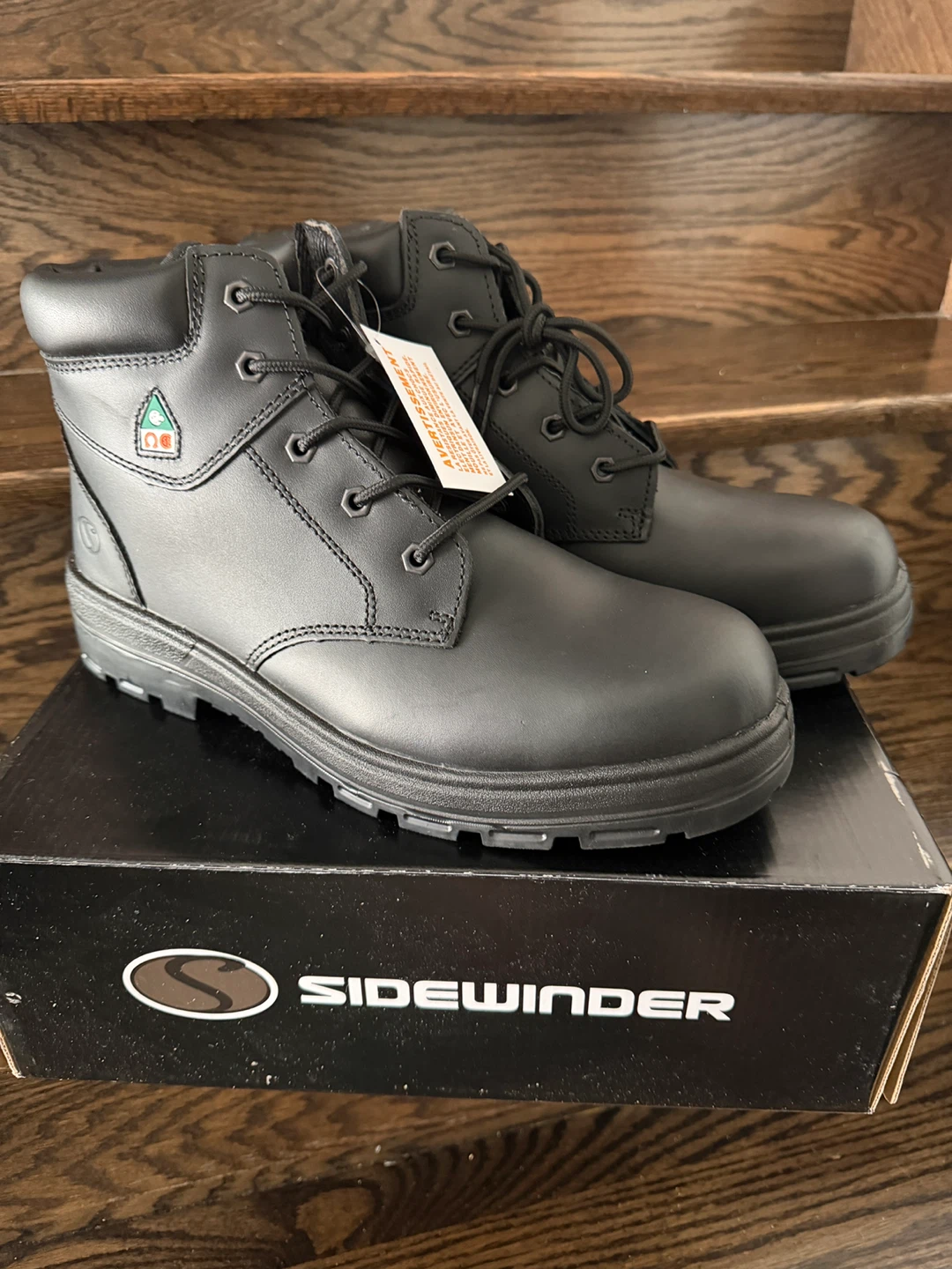 Brand new Sidewinder 618 GTB Black Work Boots Size 12/46 EEE