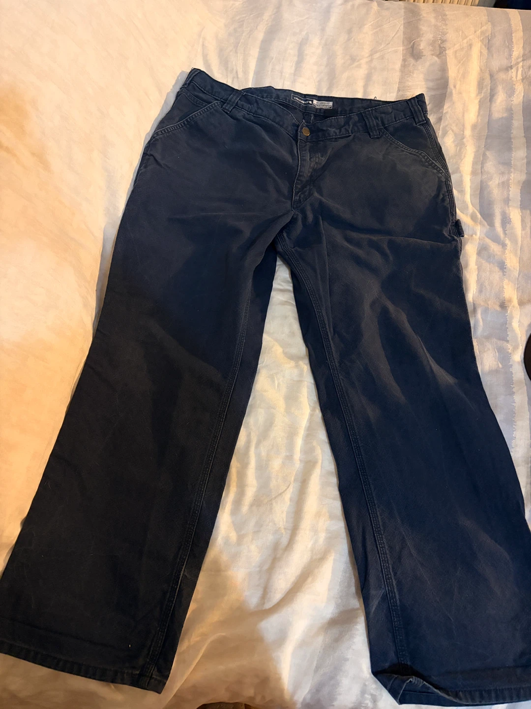 Navy Carhartt Pants- Size 38 - photo 2