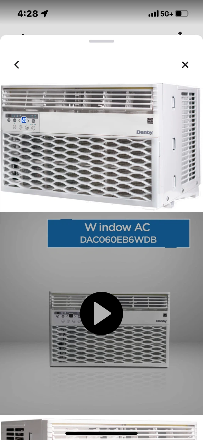 Danby Window Air Conditioner DAC060EB6WDB - 6,000 BTU - photo 5