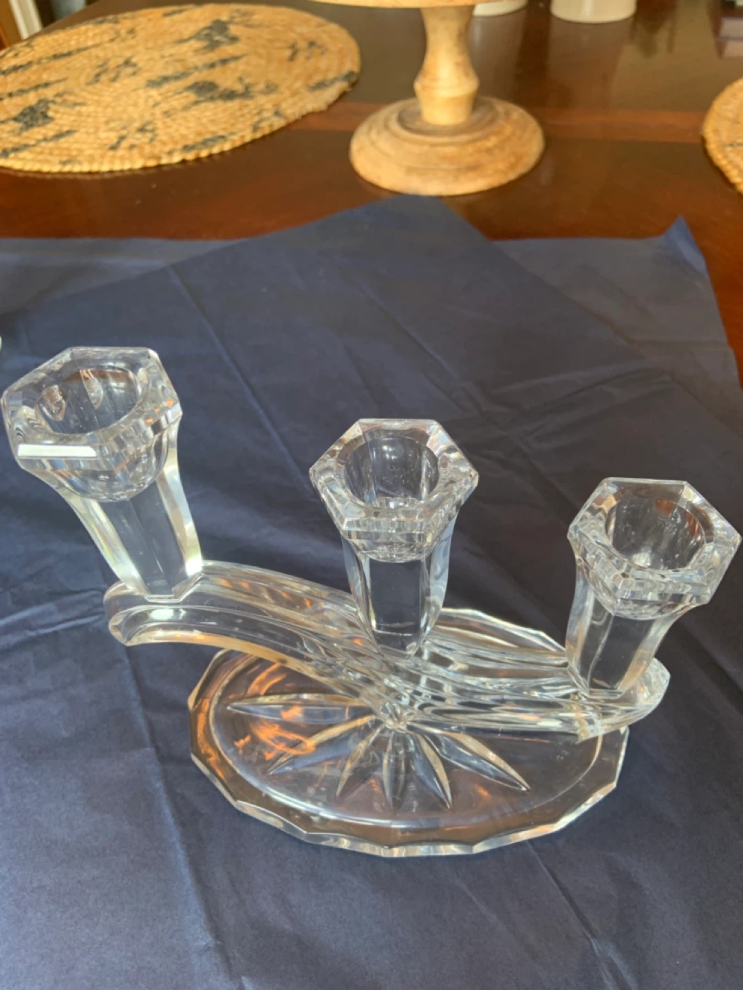 BUDER BLEIKRISTALL WG Crystal Candelabra - 3 Arm - photo 3