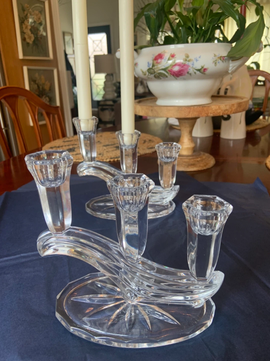 BUDER BLEIKRISTALL WG Crystal Candelabra - 3 Arm