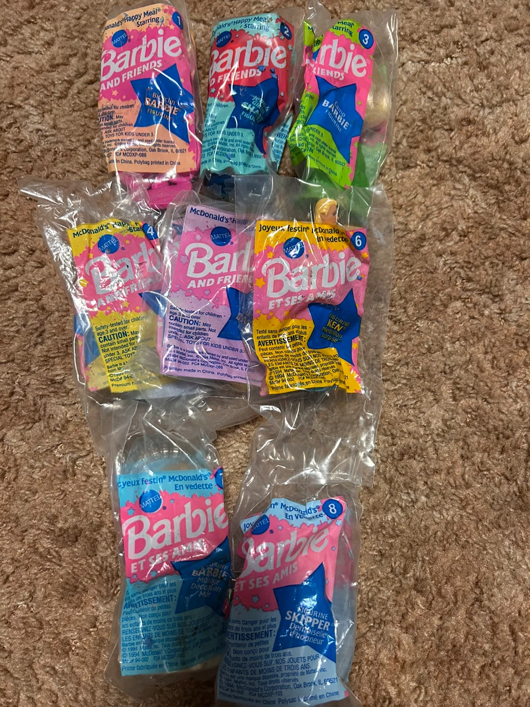McDonald's Barbie Happy Meal Toys Lot